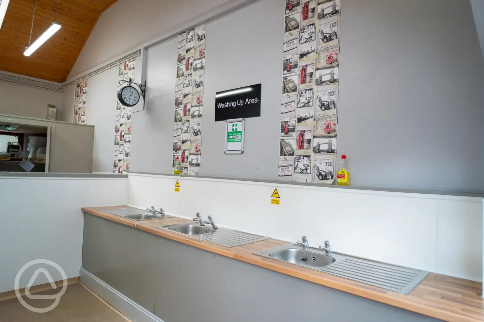 Washing up area