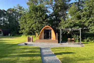 Bambi pod with hot tub