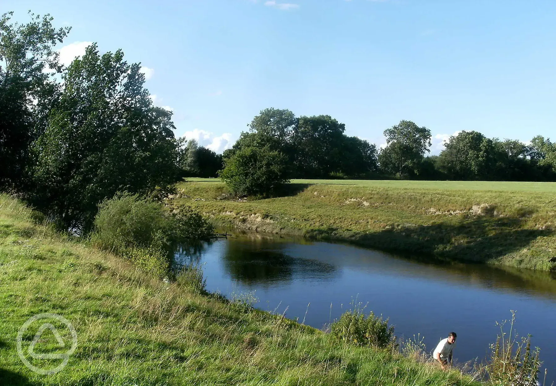 River running through the site