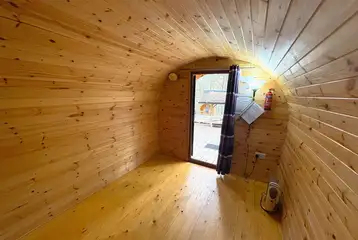 Four person camping pod interior Four person camping pod interior