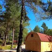 Six person camping pod exterior