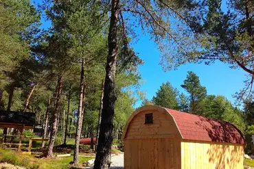 Six person camping pod exterior
