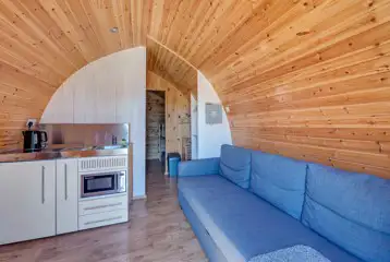 Family glamping pod kitchenette Family glamping pod kitchenette