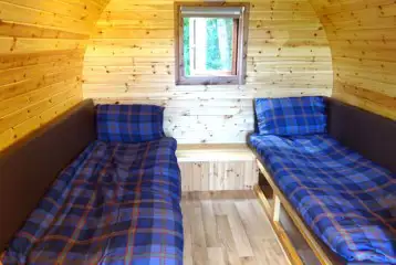 Four person pod interior