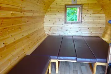 Four person pod interior