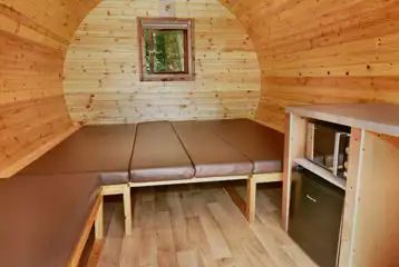 Four person pod interior