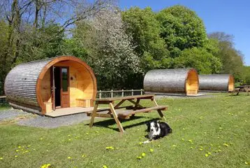 Pods at Castle Farm Holidays Shropshire
