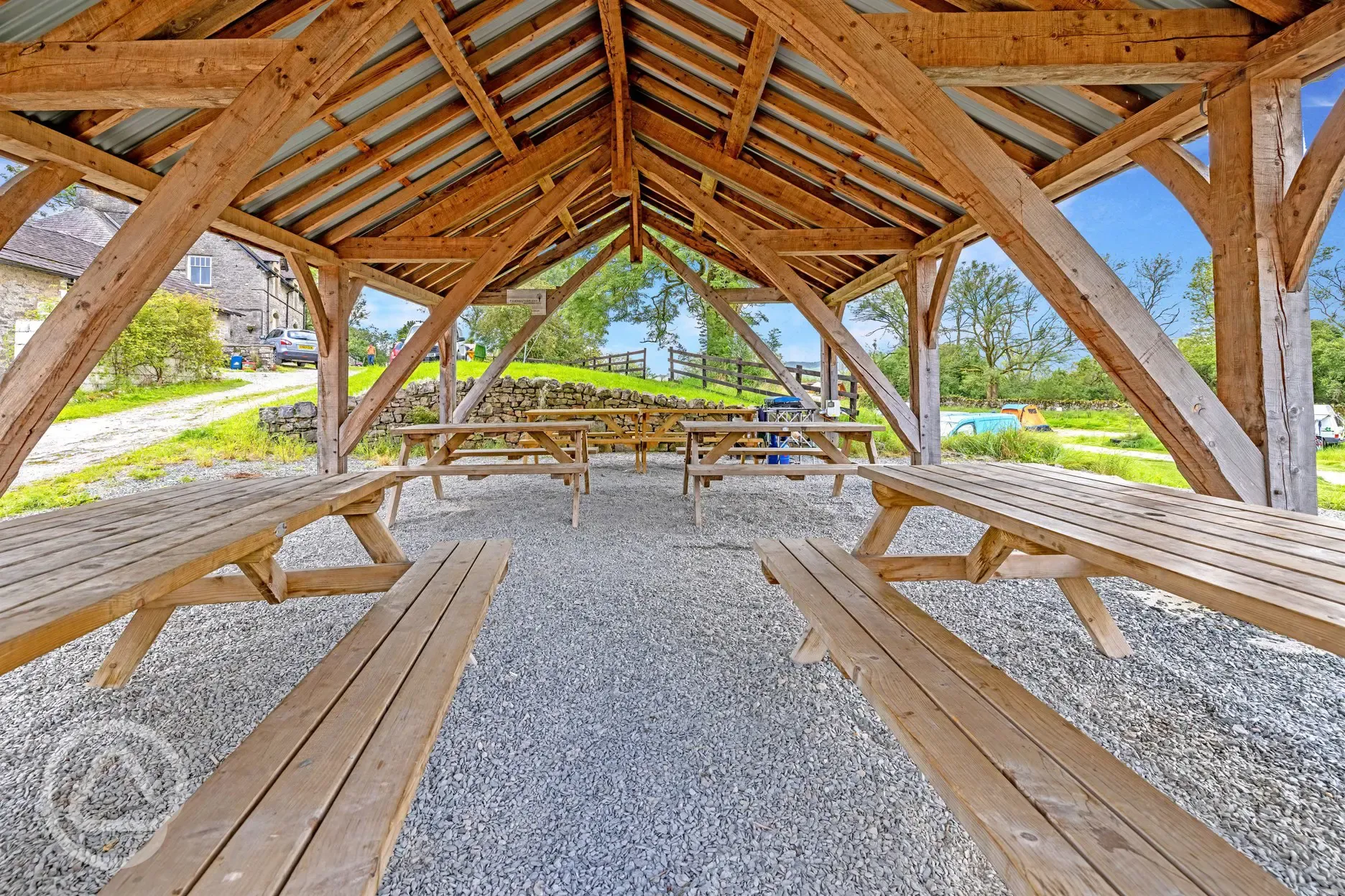 Picnic benches