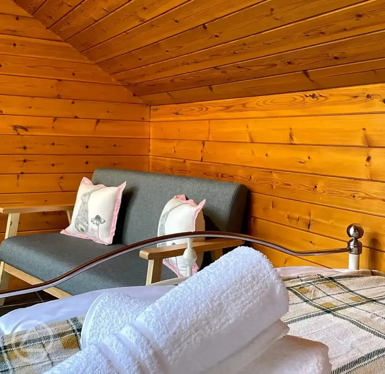 Mini lodge pod interior