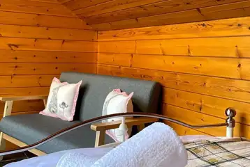 Mini lodge pod interior