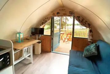 The Wonneys Pod Cabin interior