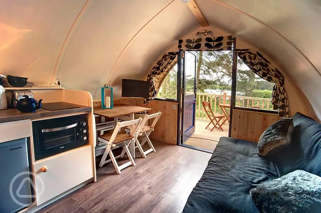 Blackcleugh Pod Cabin interior