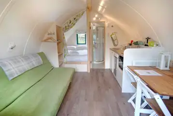 Bare Bones Pod Cabin interior