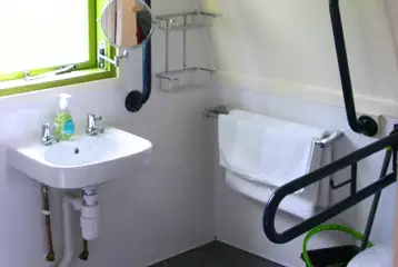 Humbleton Pod Cabin adapted bathroom