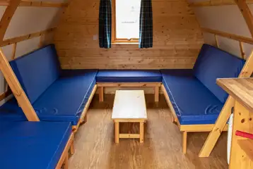 Camping pod interior 