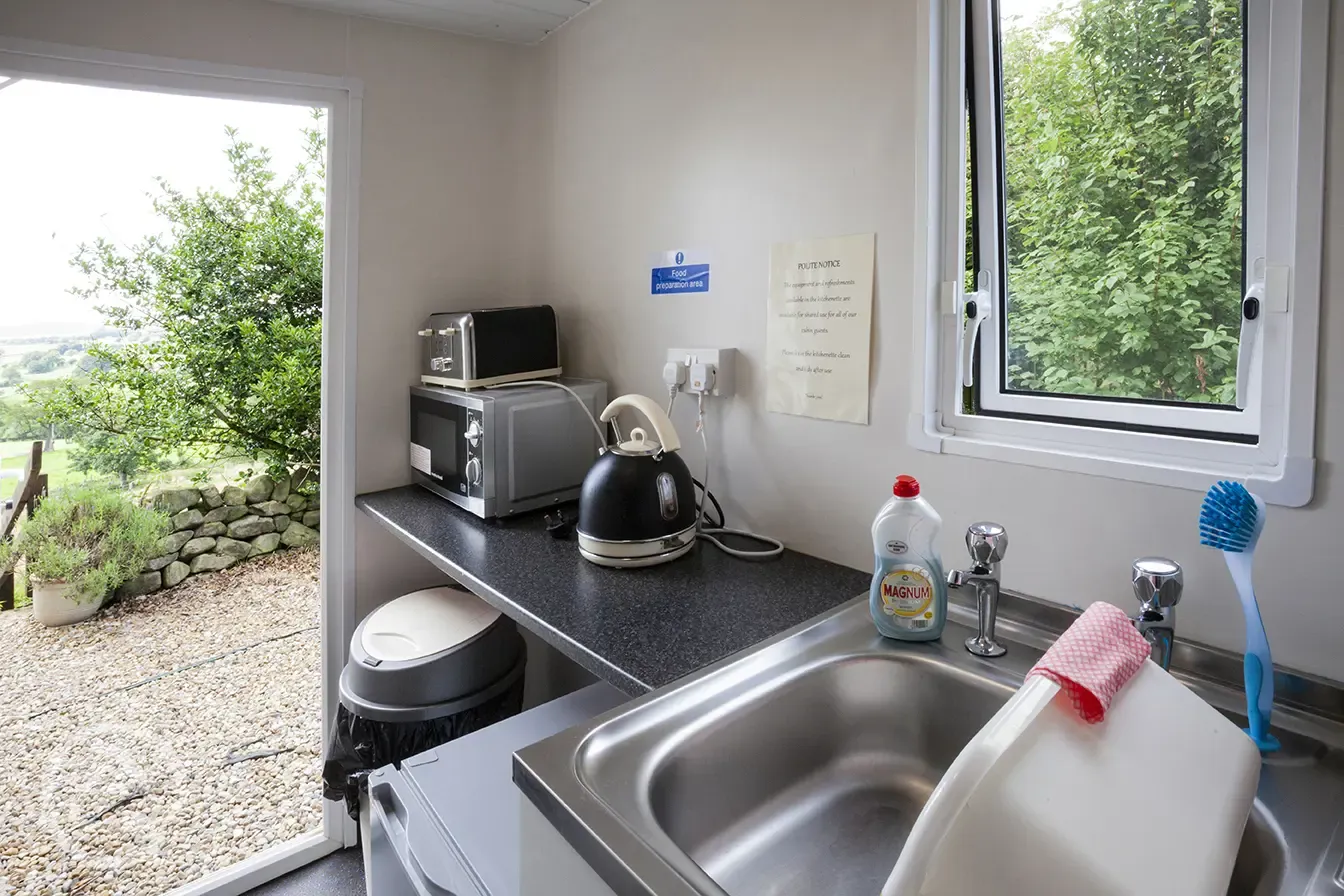 Washing up area