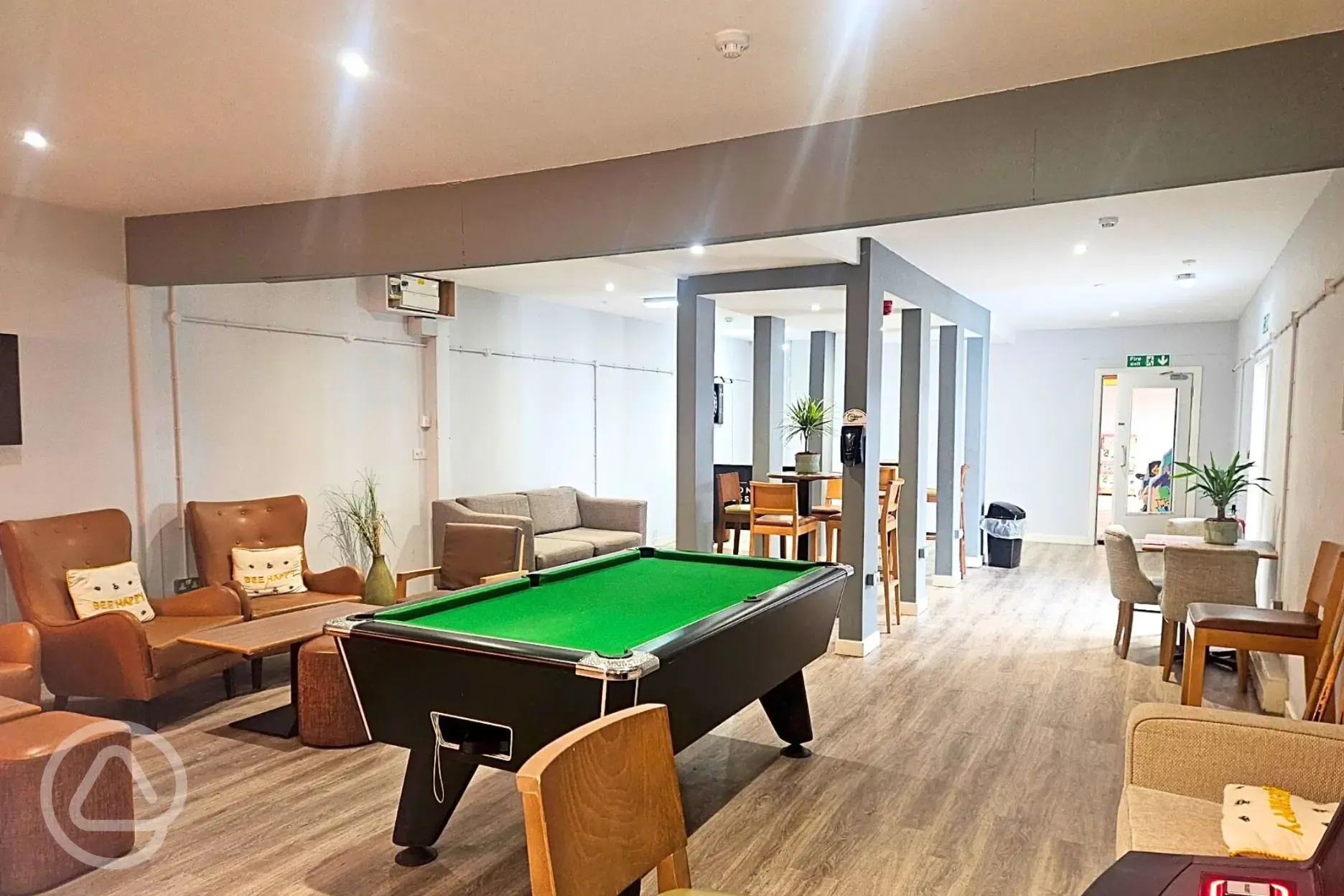 Pool table in the bar