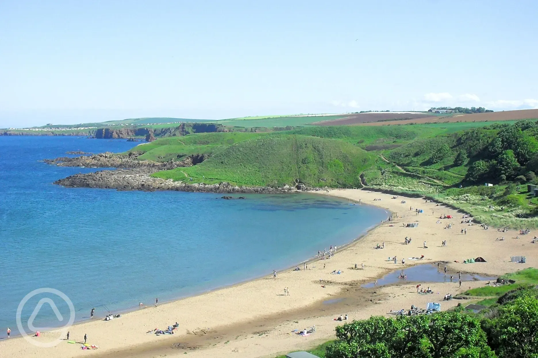 Nearby Coldingham Bay beach (20 minute walk)