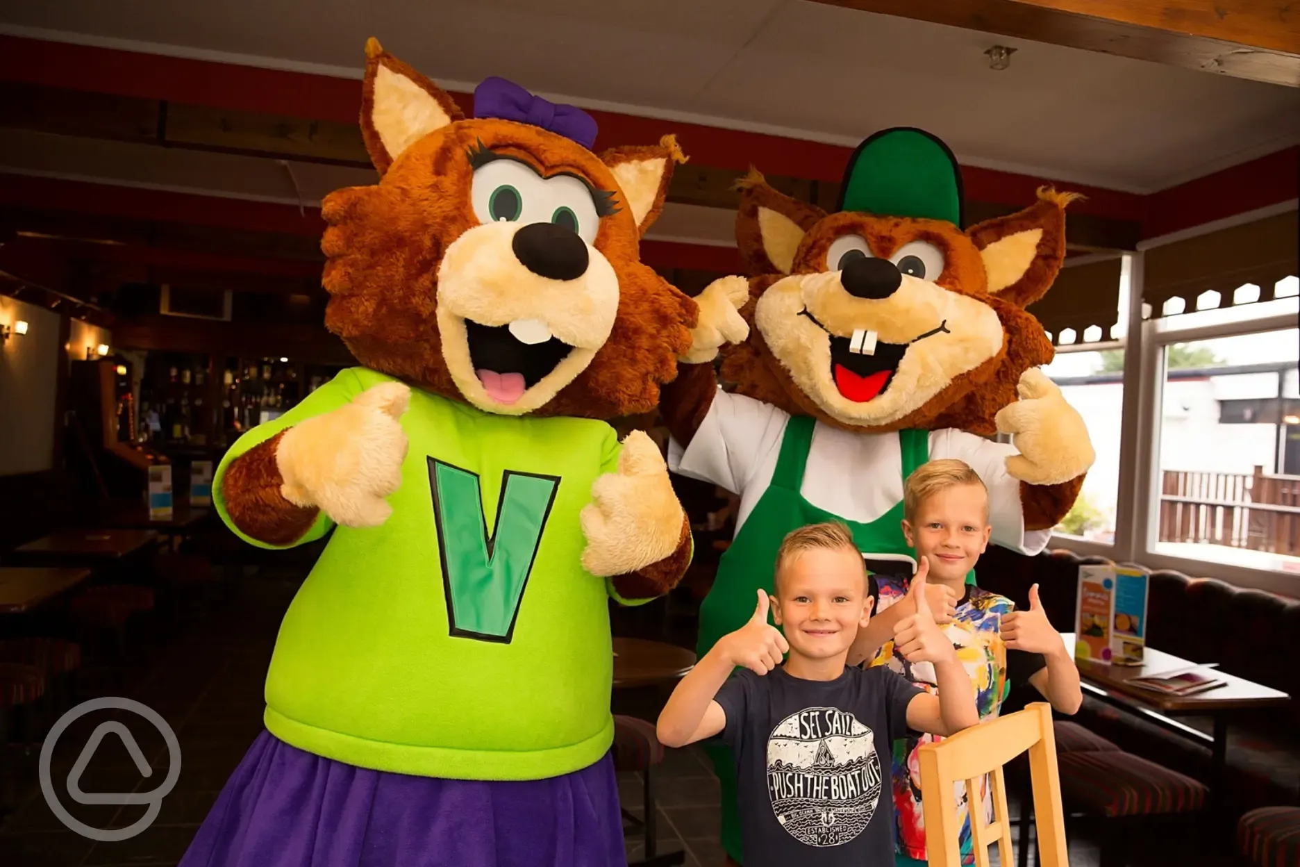 Scoutscroft Leisure Park entertainment with kids clubs and characters