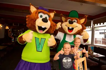 Scoutscroft Leisure Park entertainment with kids clubs and characters