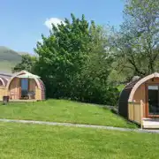Glamping pods at Howgills Hideaway