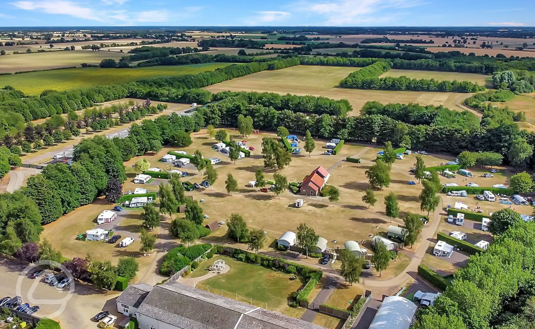 Campsite aerial