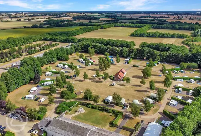 Campsite aerial