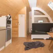 Four person pod interior