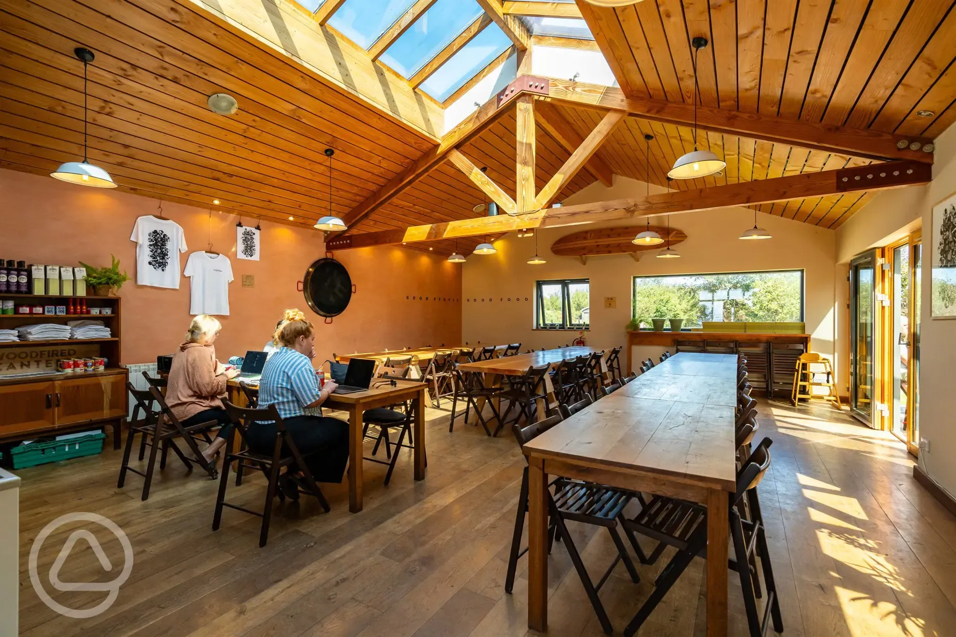 Inside the canteen