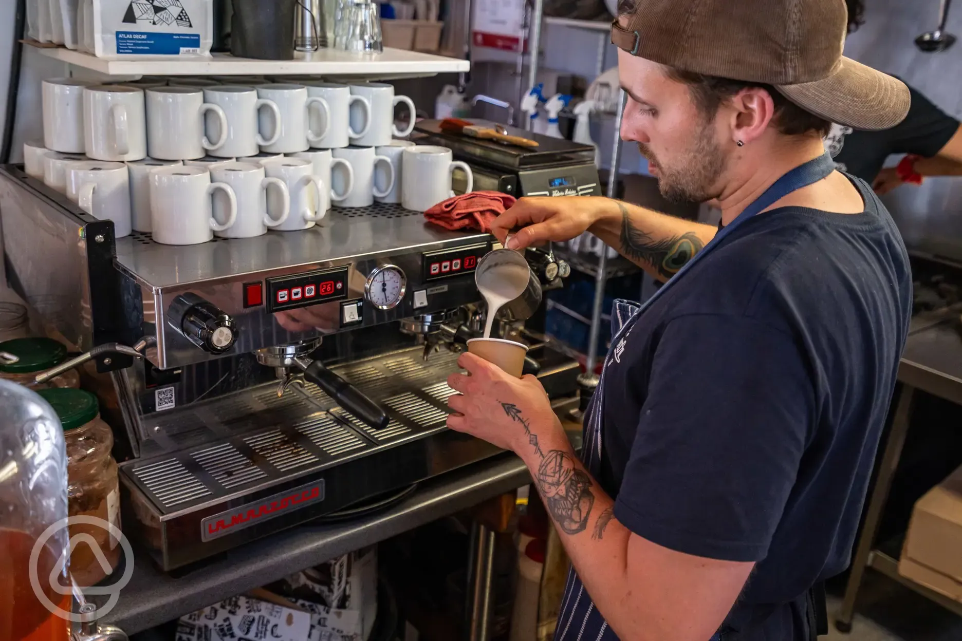 Coffee from the cafe