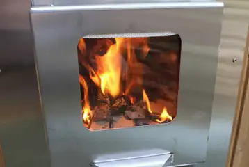 Glamping pod- woodburning stove