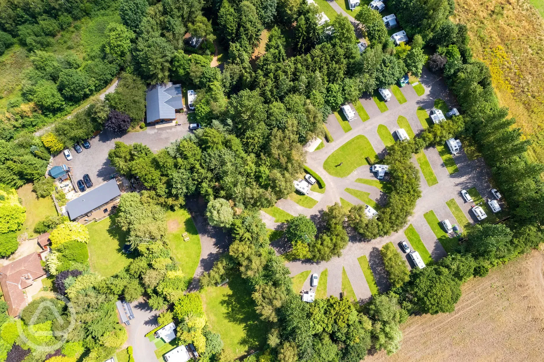Aerial view of site