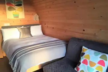 Adult only glamping pod interior