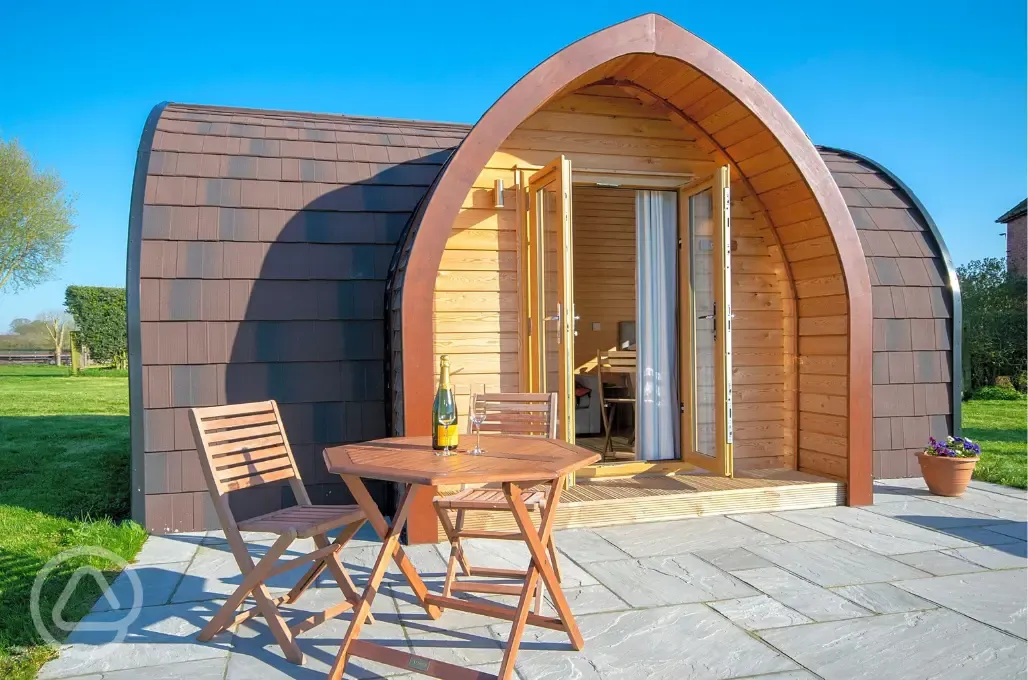 Four person glamping pod