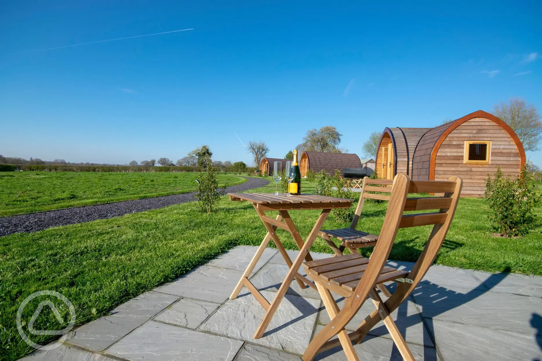 Four person glamping pods