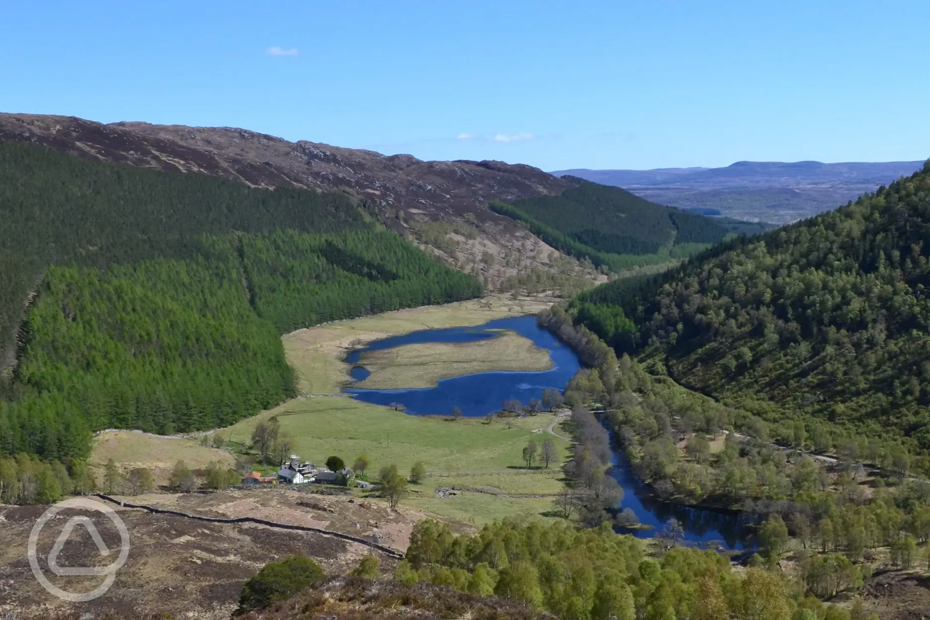 Aerial of the surrounding areas