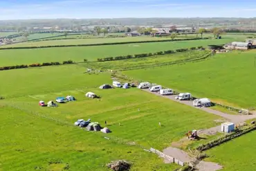 Aerial of the campsite