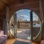 View from the Suilven View ensuite glamping pod