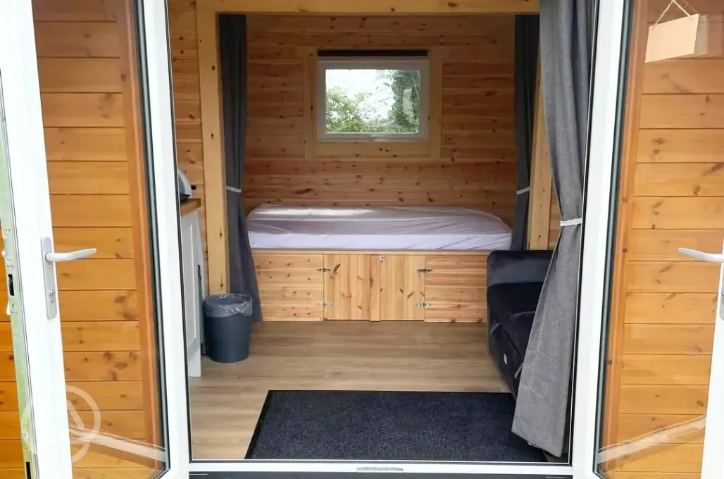 Camping pod interior