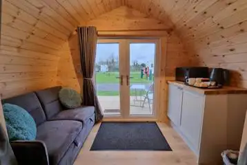 Camping pod interior