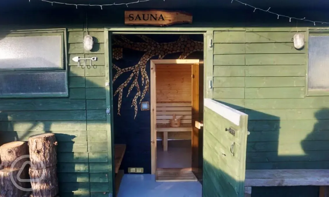 Eden Valley Glamping's sauna