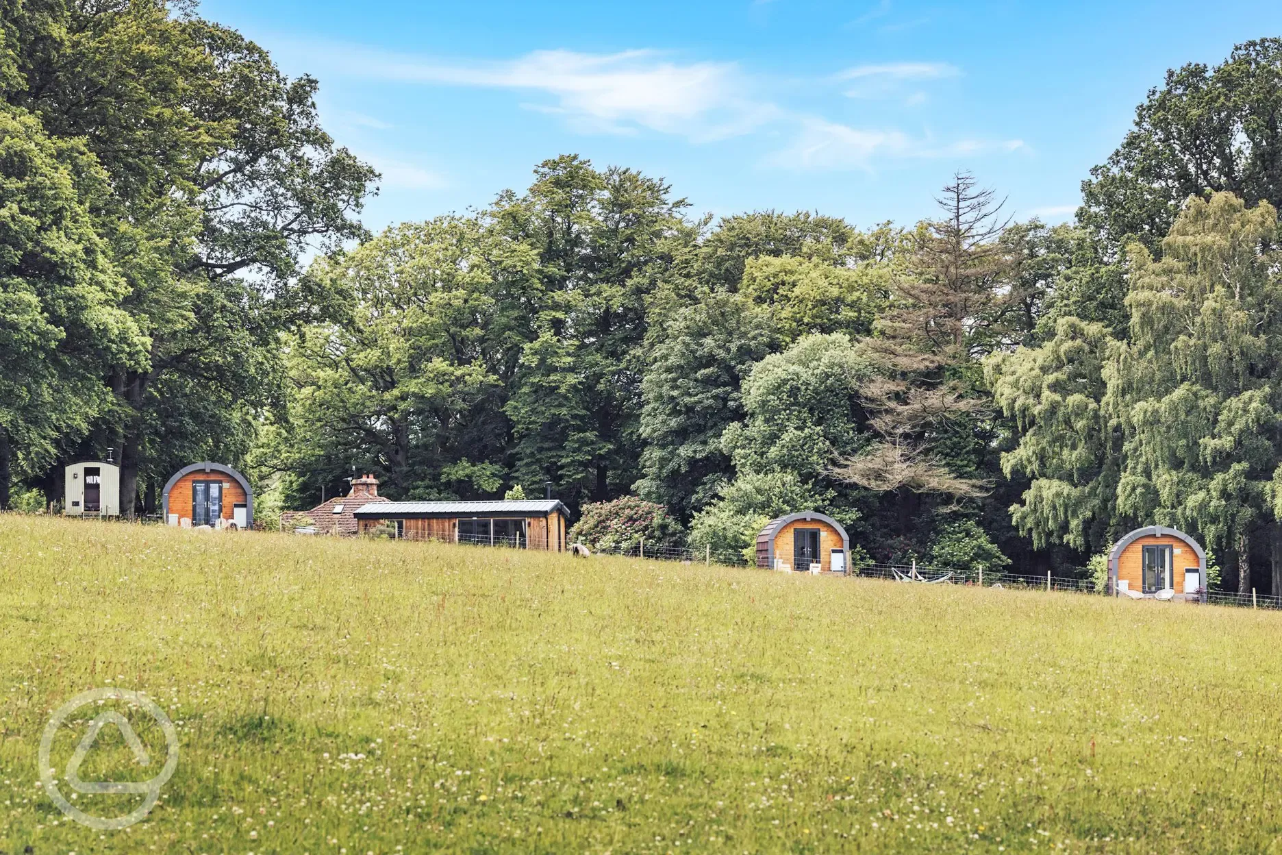 Glamping pods at Eden Valley