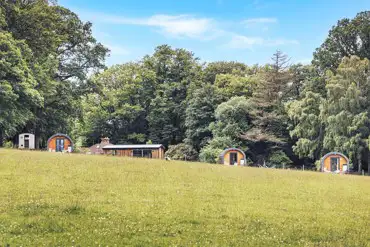 Glamping pods at Eden Valley
