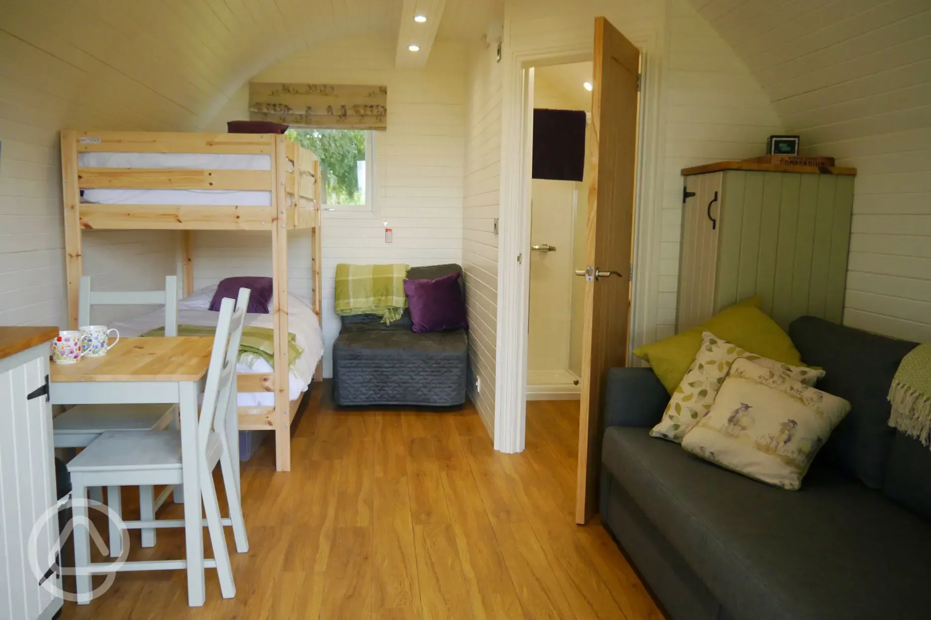 Cross Fell pod bunk beds and double sofa bed