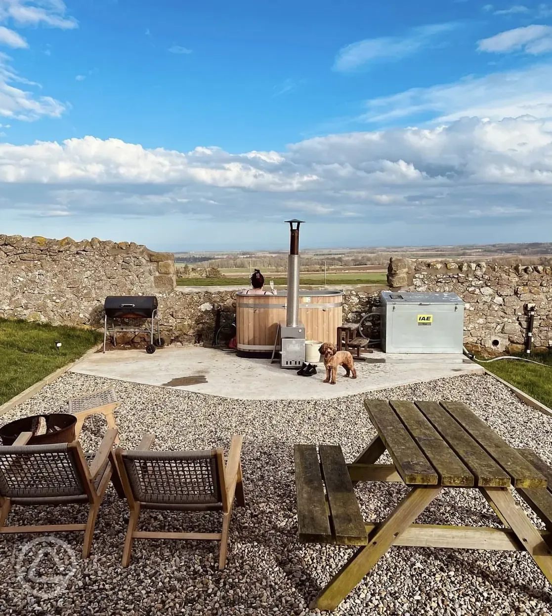 Glamping pod optional hot tub