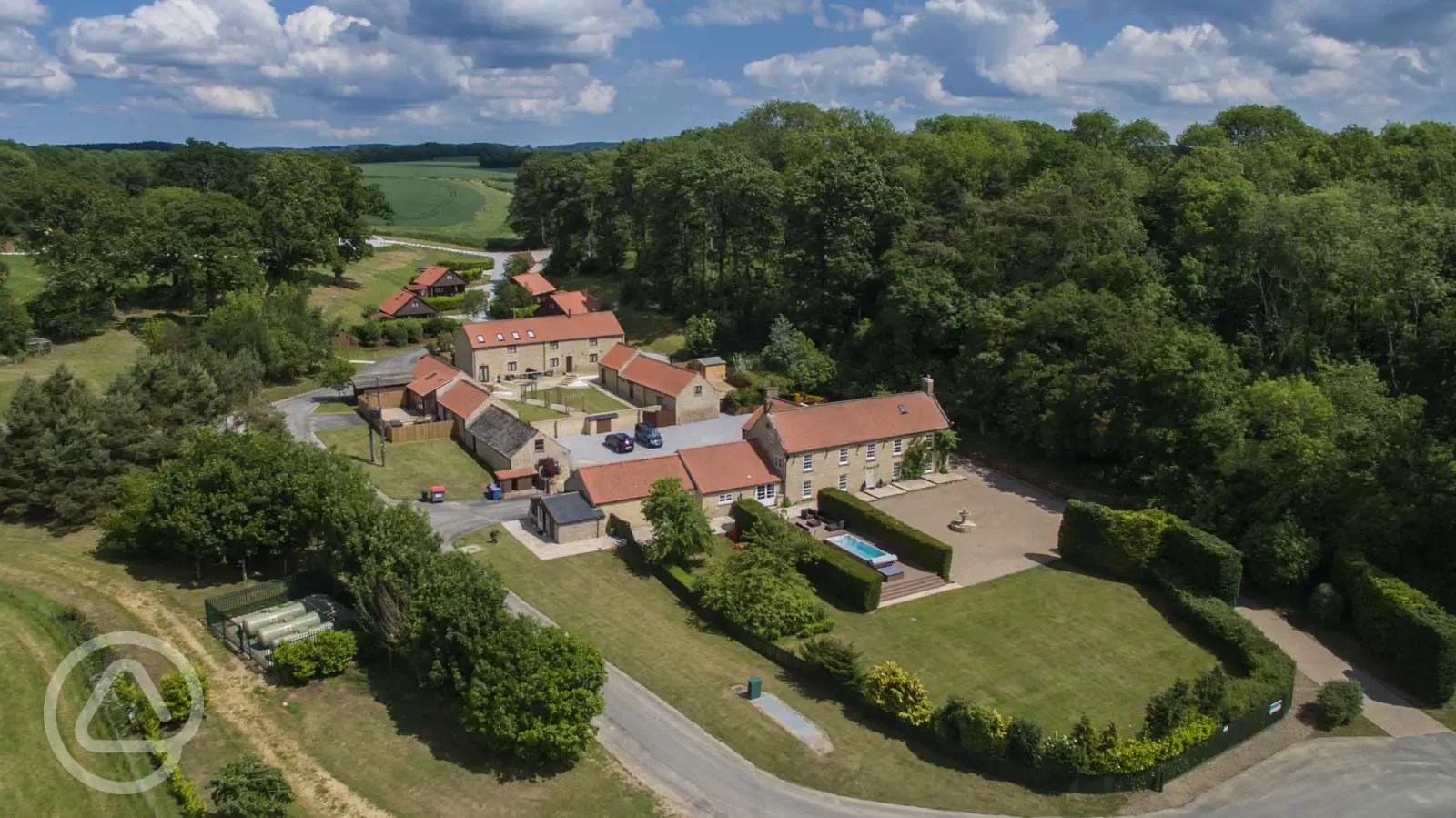 Aerial of the whole site