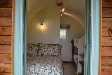 The Old Harrow pod interior