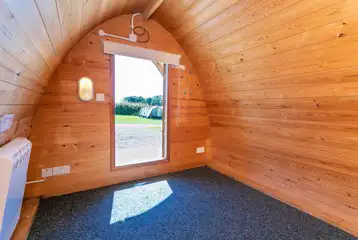 Camping pod interior