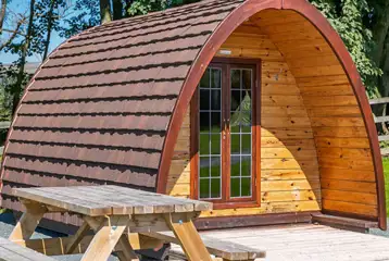 Camping pod exterior