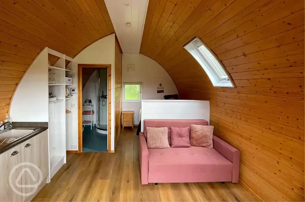 Lily pod interior - pet friendly